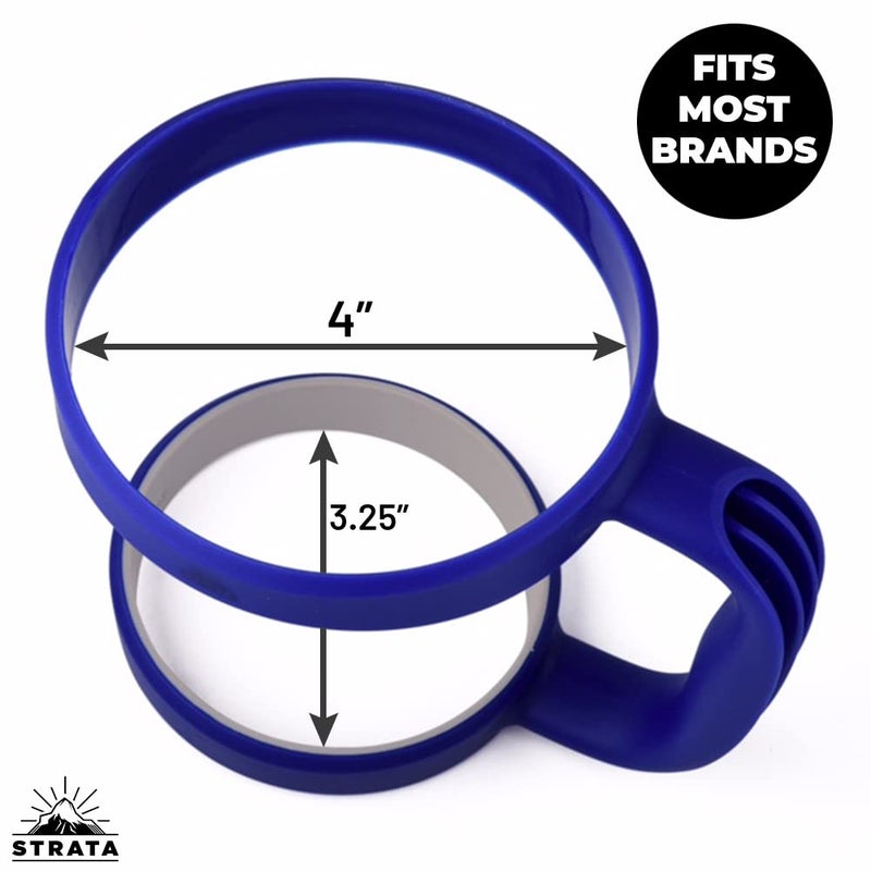 STRATA CUPS 30oz Tumbler Handle (ROYAL BLUE) Available For 30oz YETI Tumbler, OZARK TRAIL, Rambler Tumbler - BPA FREE - Image 2